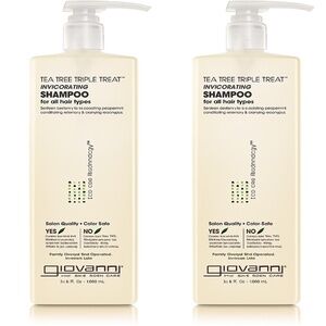 Tea Tree Triple Treat Invigorating Shampoo (33.8 fl oz) – Set of 2